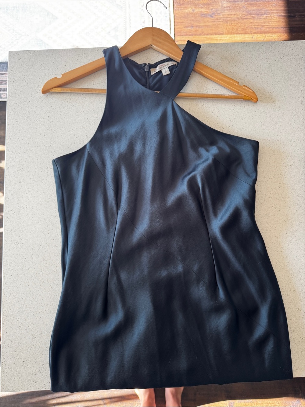 Banana Republic Emerald Green Satin Midi Dress